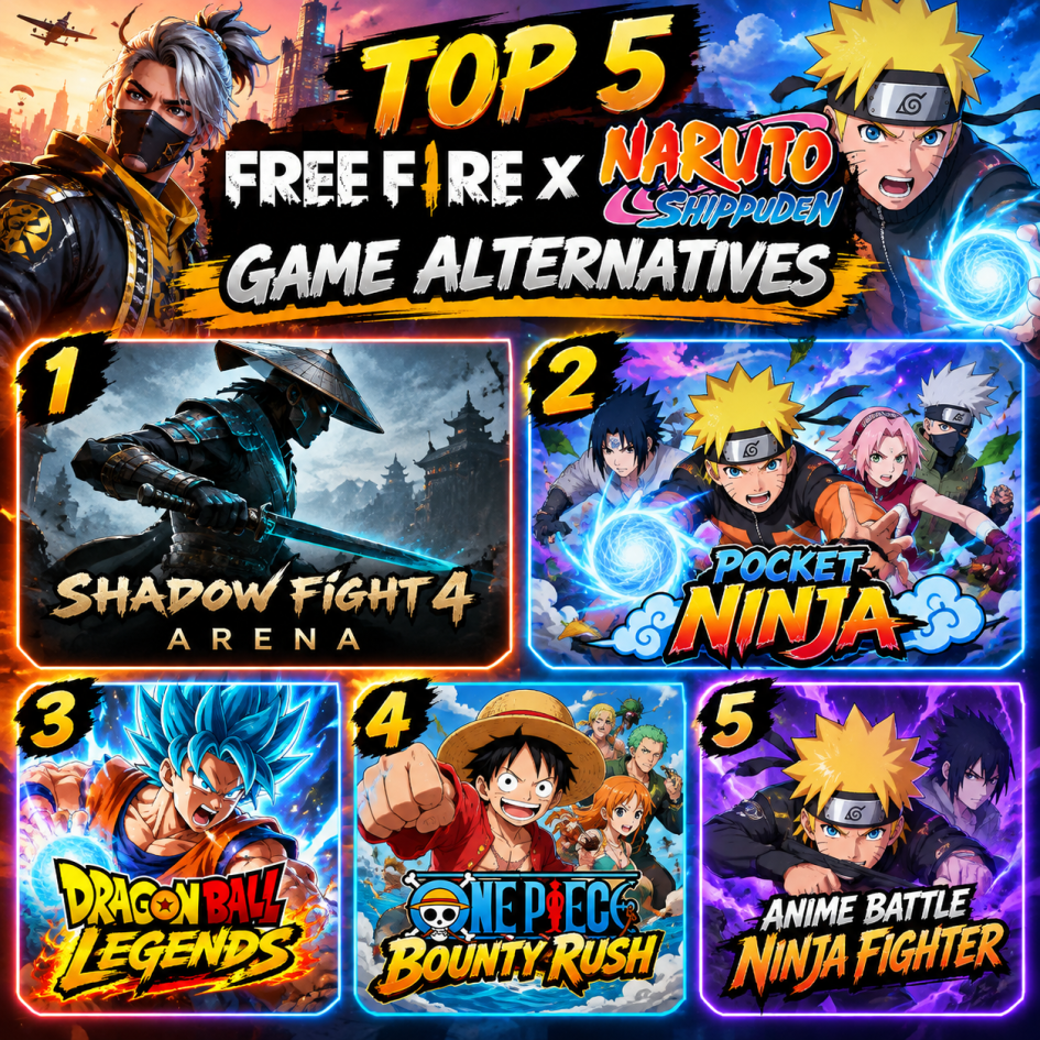 games like Free Fire x NARUTO SHIPPUDEN