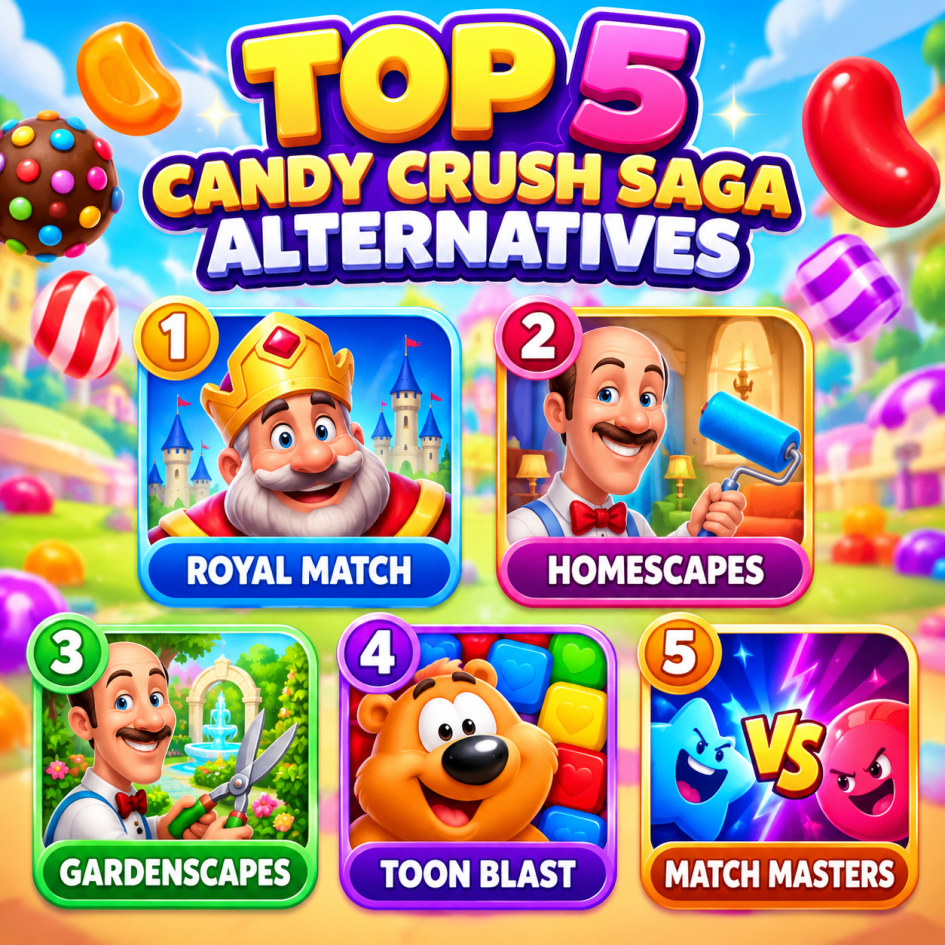 best candy crush saga alternatives