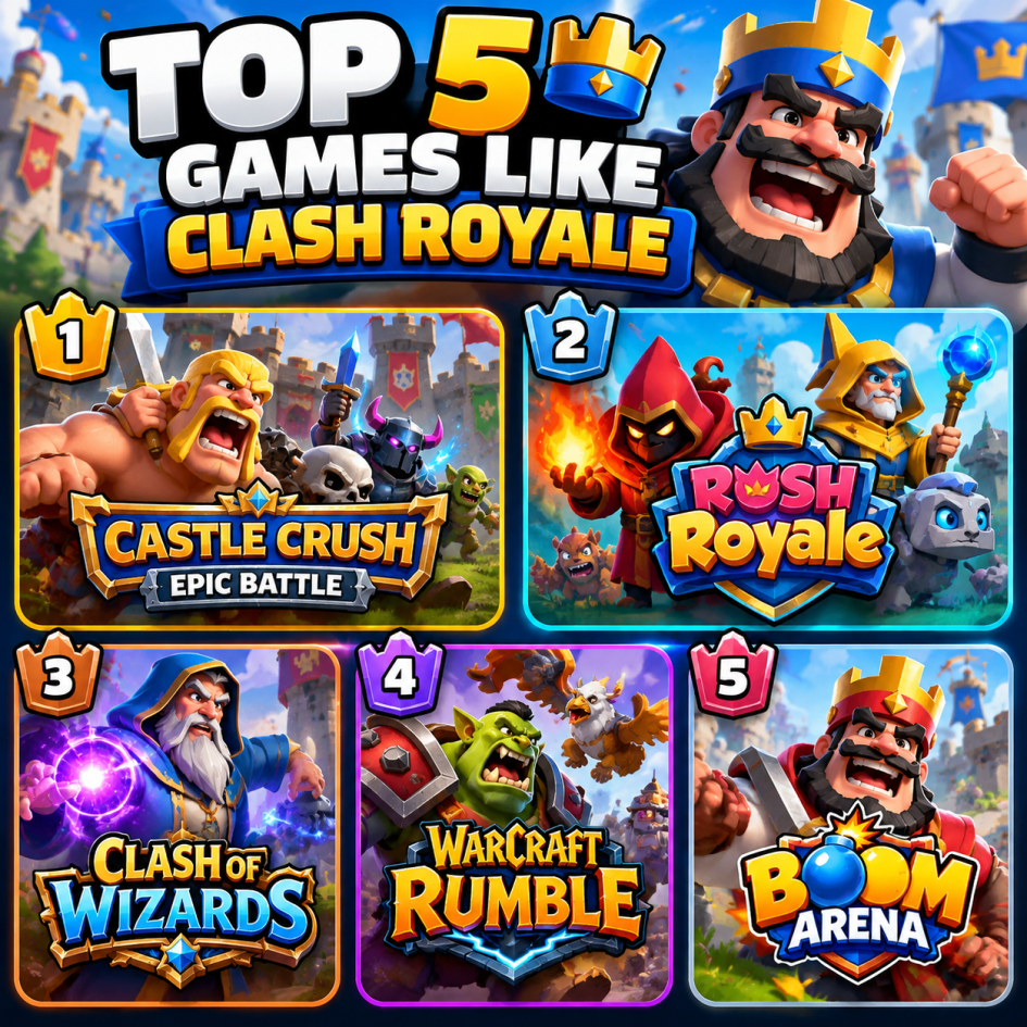clash royale similar games
