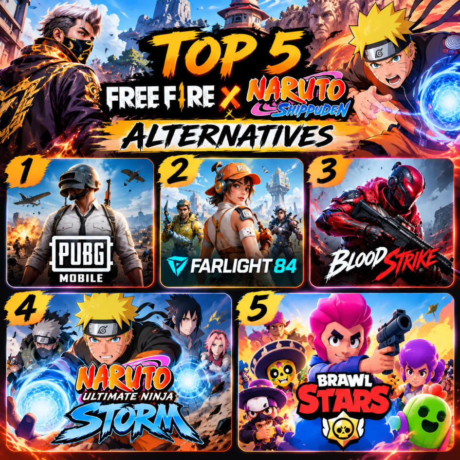 best Free Fire x Naruto Alternatives