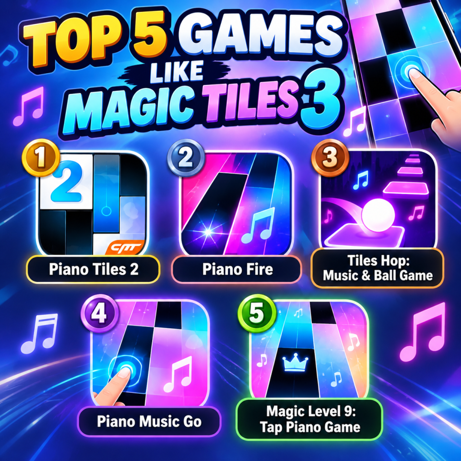 similar games like magic tiles 3