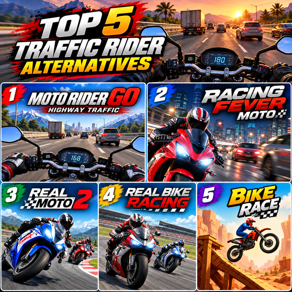 best traffic rider motorcycle game alternatives