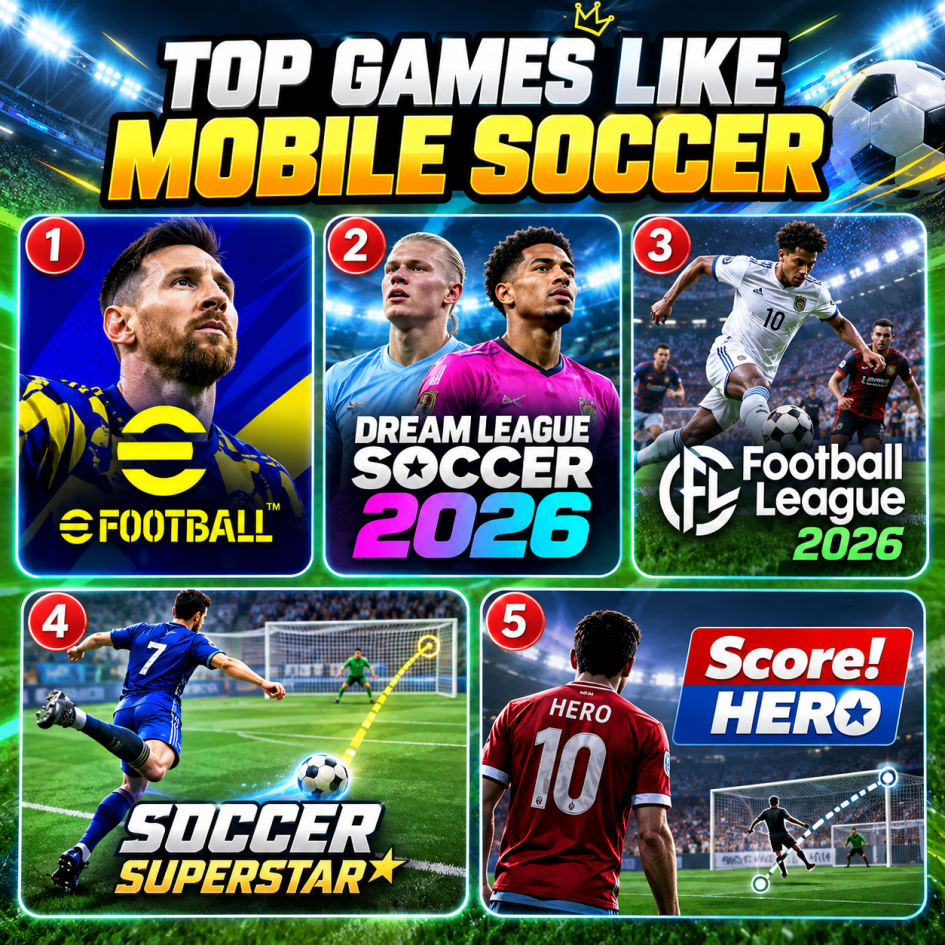 games similar to mobile soccer